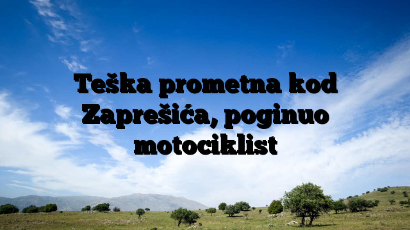 Teška prometna kod Zaprešića, poginuo motociklist