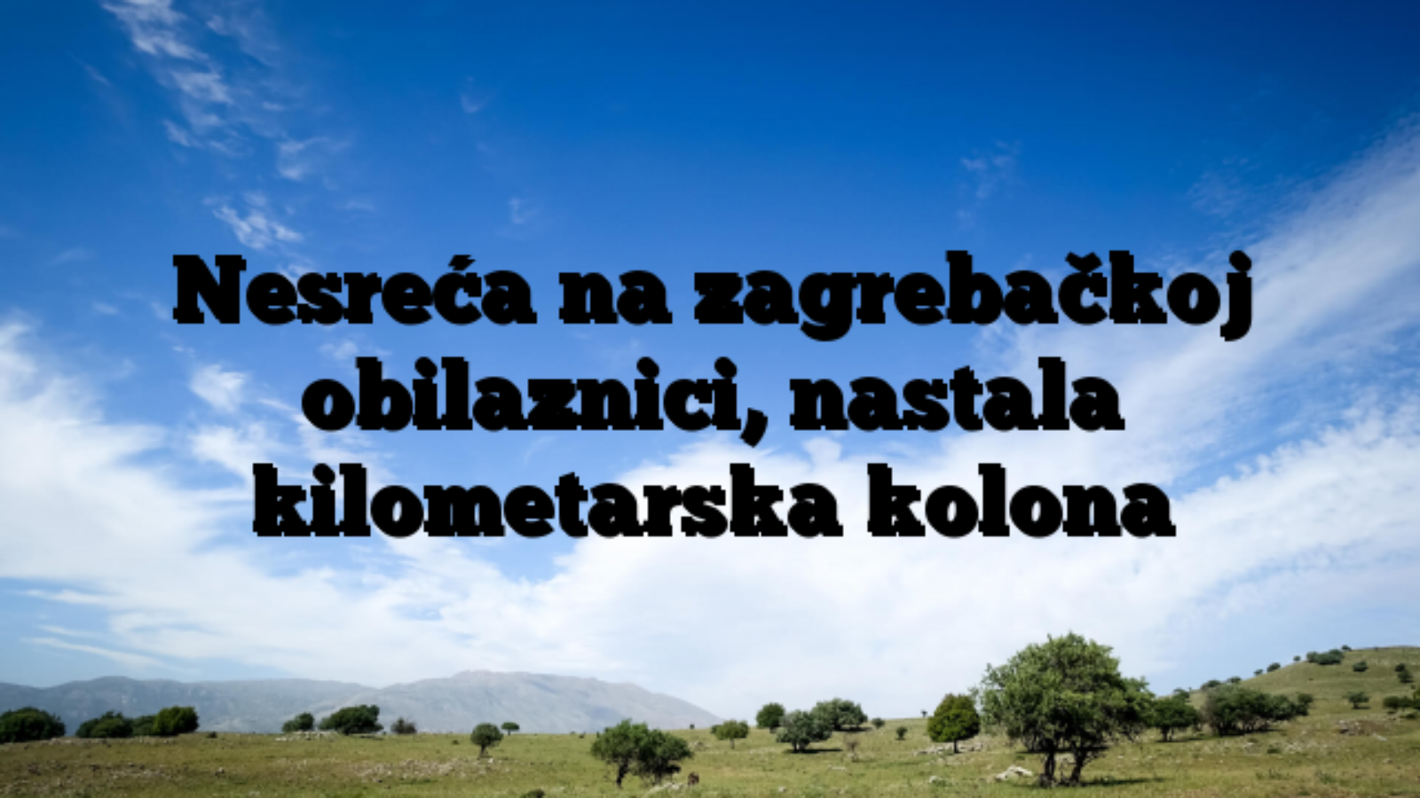 Nesreća na zagrebačkoj obilaznici, nastala kilometarska kolona