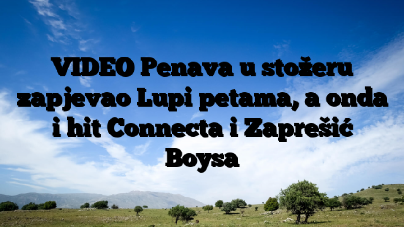 VIDEO Penava u stožeru zapjevao Lupi petama, a onda i hit Connecta i Zaprešić Boysa