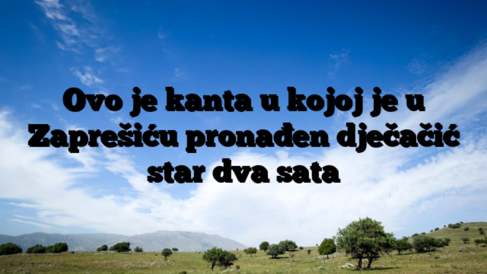 Ovo je kanta u kojoj je u Zaprešiću pronađen dječačić star dva sata