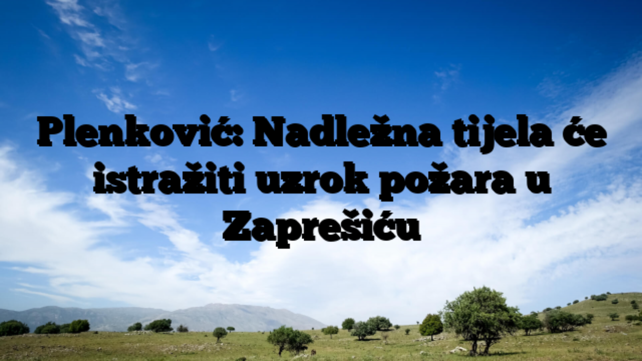 Plenković: Nadležna tijela će istražiti uzrok požara u Zaprešiću