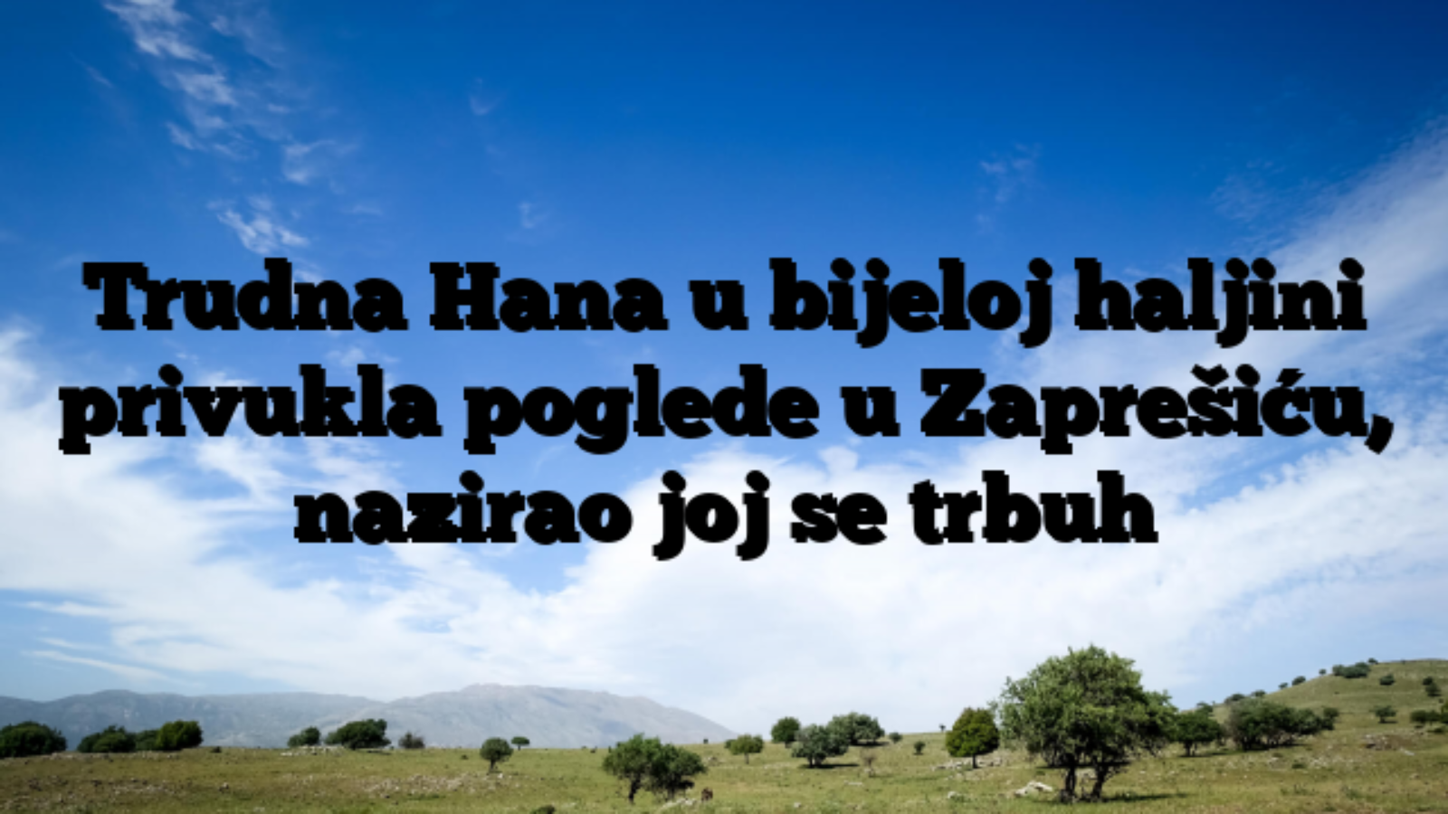 Trudna Hana u bijeloj haljini privukla poglede u Zaprešiću, nazirao joj se trbuh