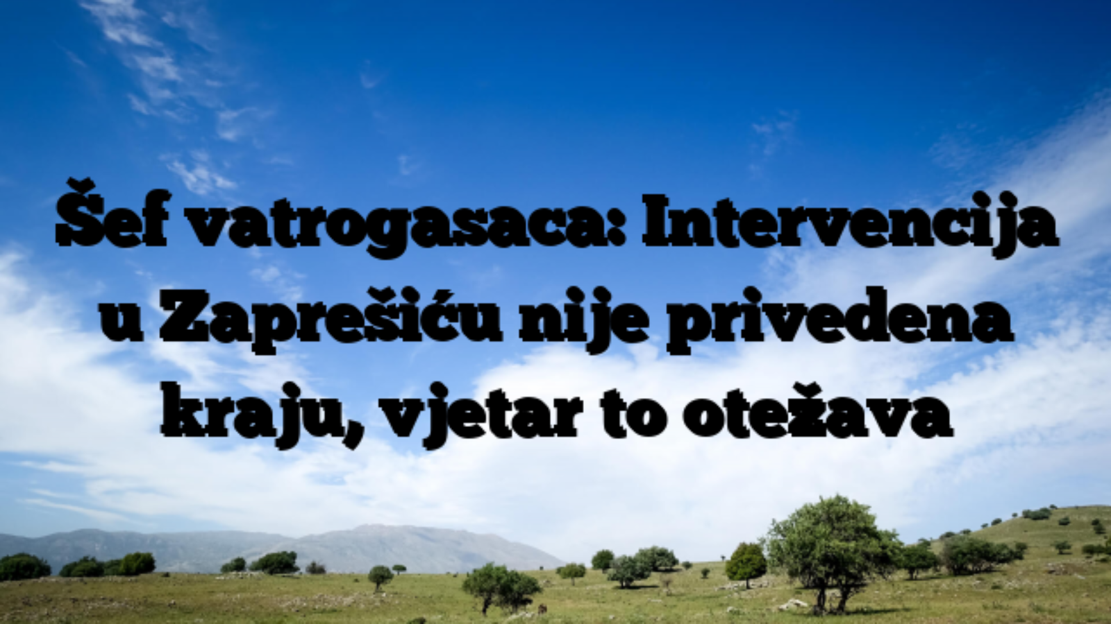 Šef vatrogasaca: Intervencija u Zaprešiću nije privedena kraju, vjetar to otežava