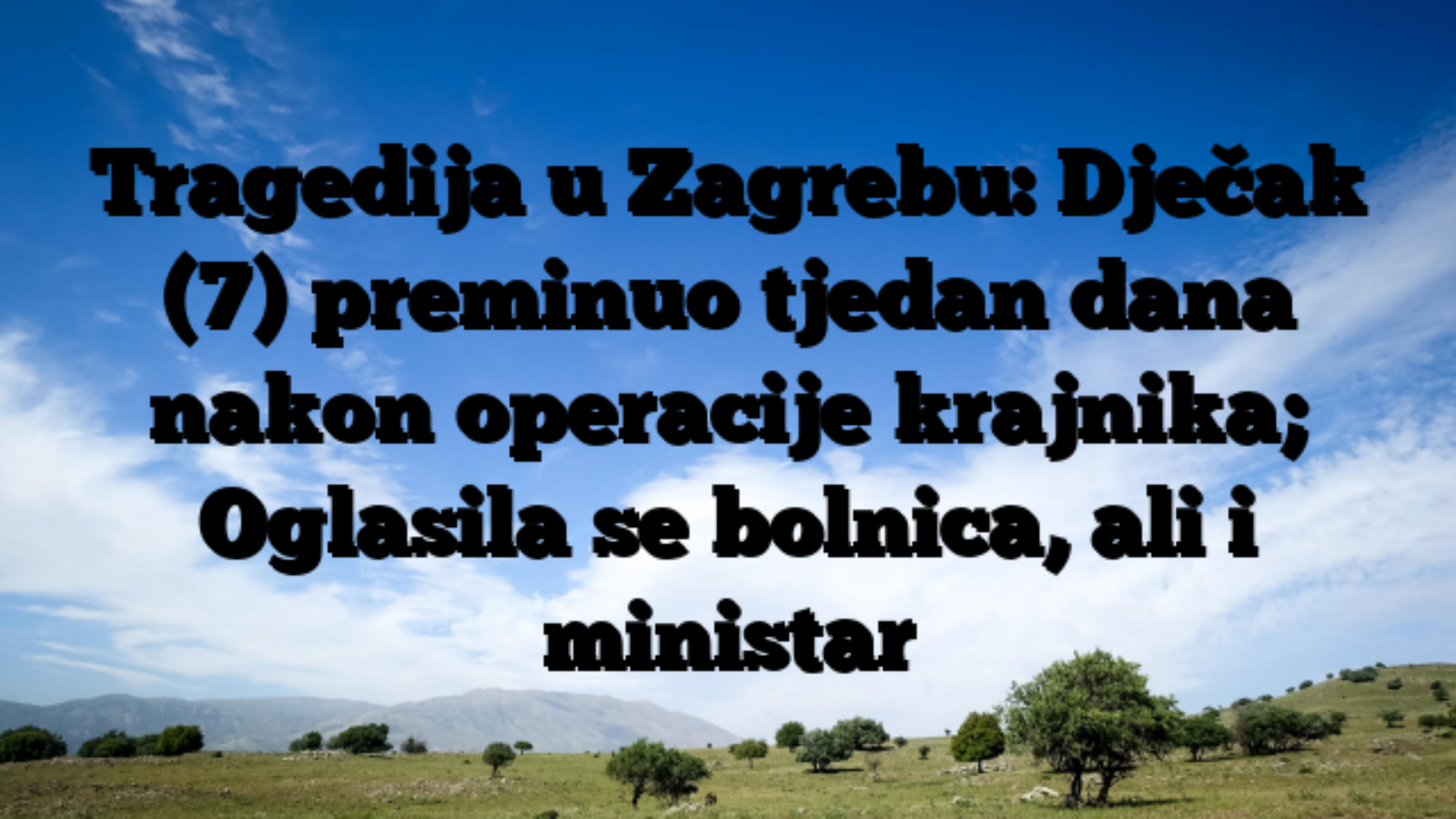 Tragedija u Zagrebu: Dječak (7) preminuo tjedan dana nakon operacije krajnika; Oglasila se bolnica, ali i ministar