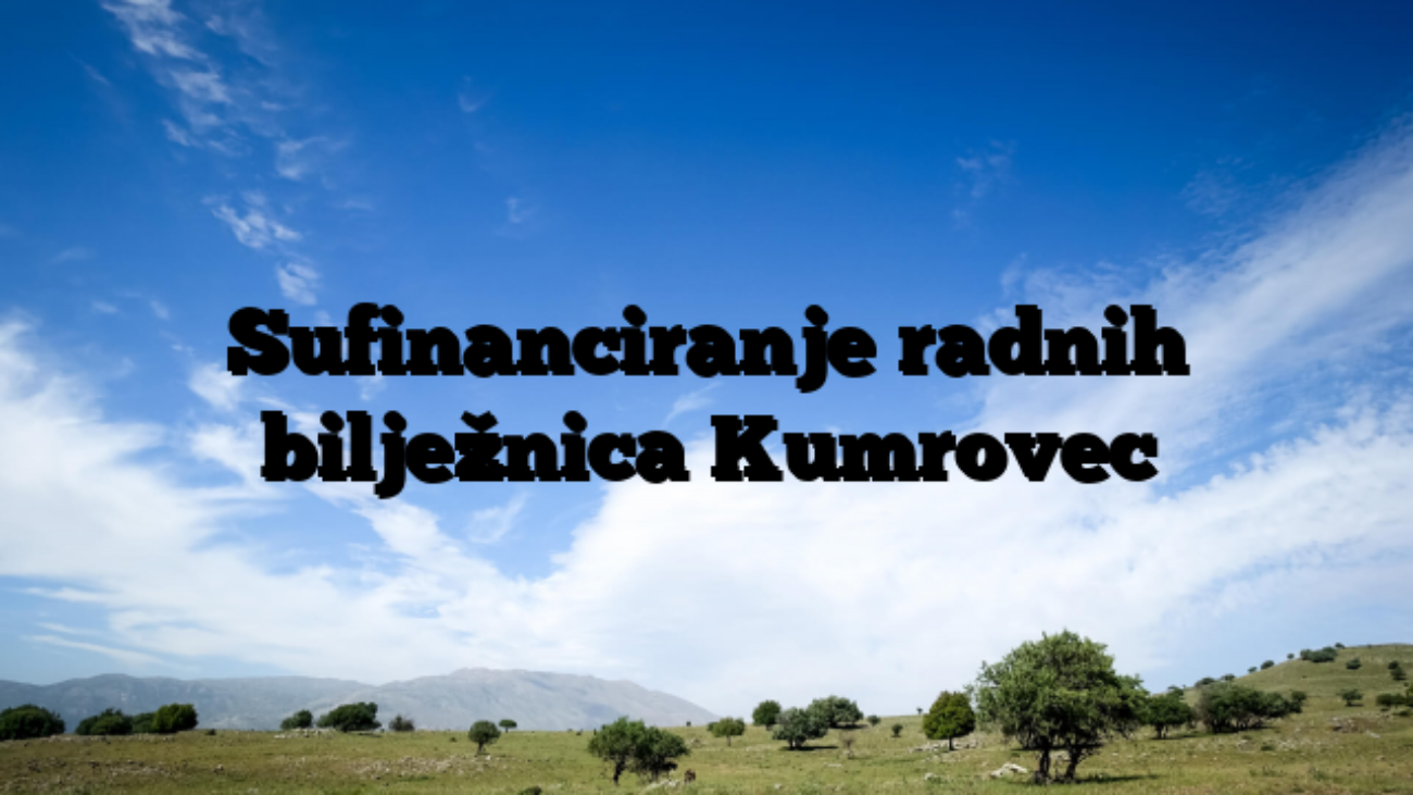 Sufinanciranje radnih bilježnica Kumrovec