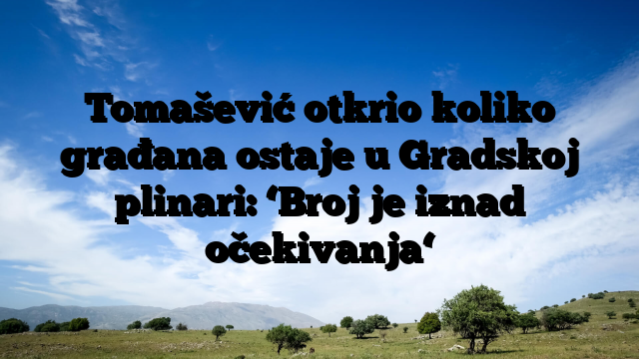 Tomašević otkrio koliko građana ostaje u Gradskoj plinari: ‘Broj je iznad očekivanja‘