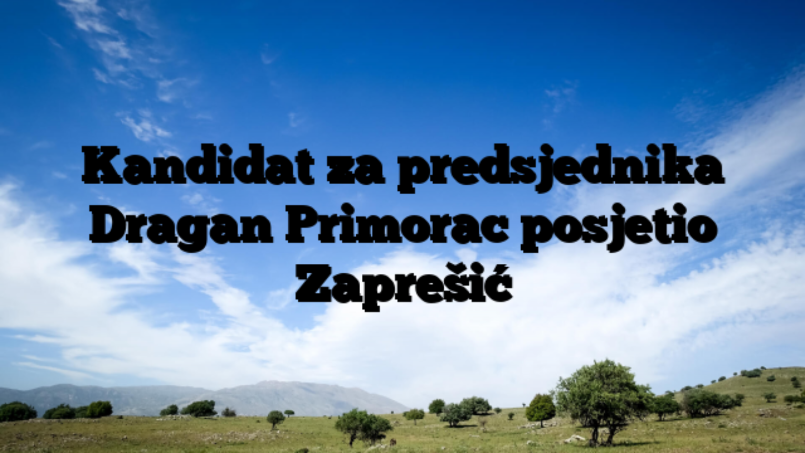 Kandidat za predsjednika Dragan Primorac posjetio Zaprešić