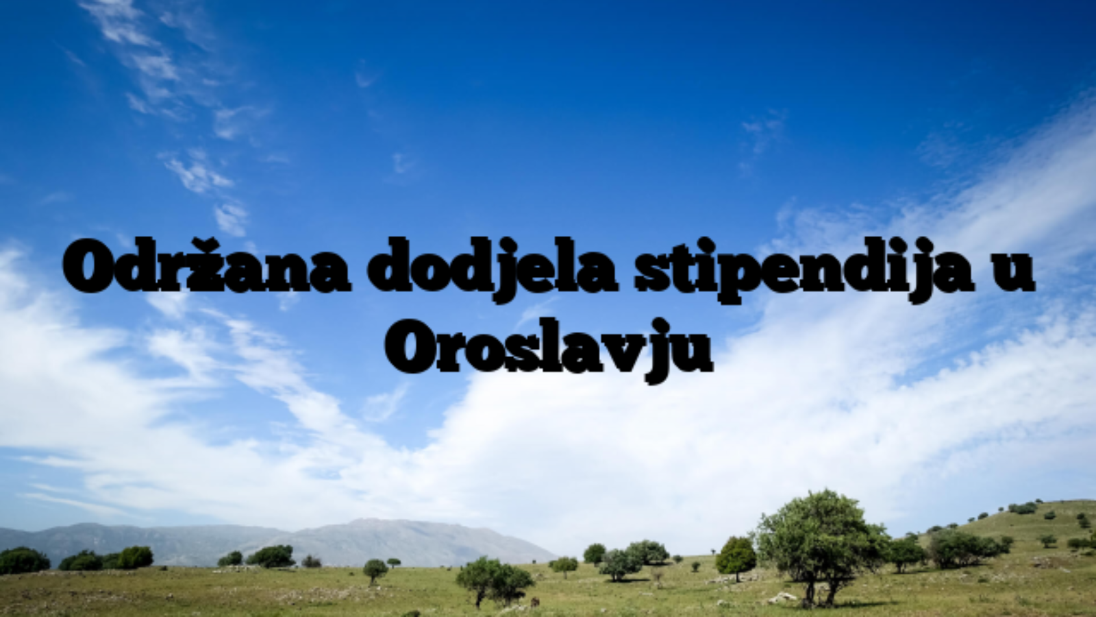 Održana dodjela stipendija u Oroslavju