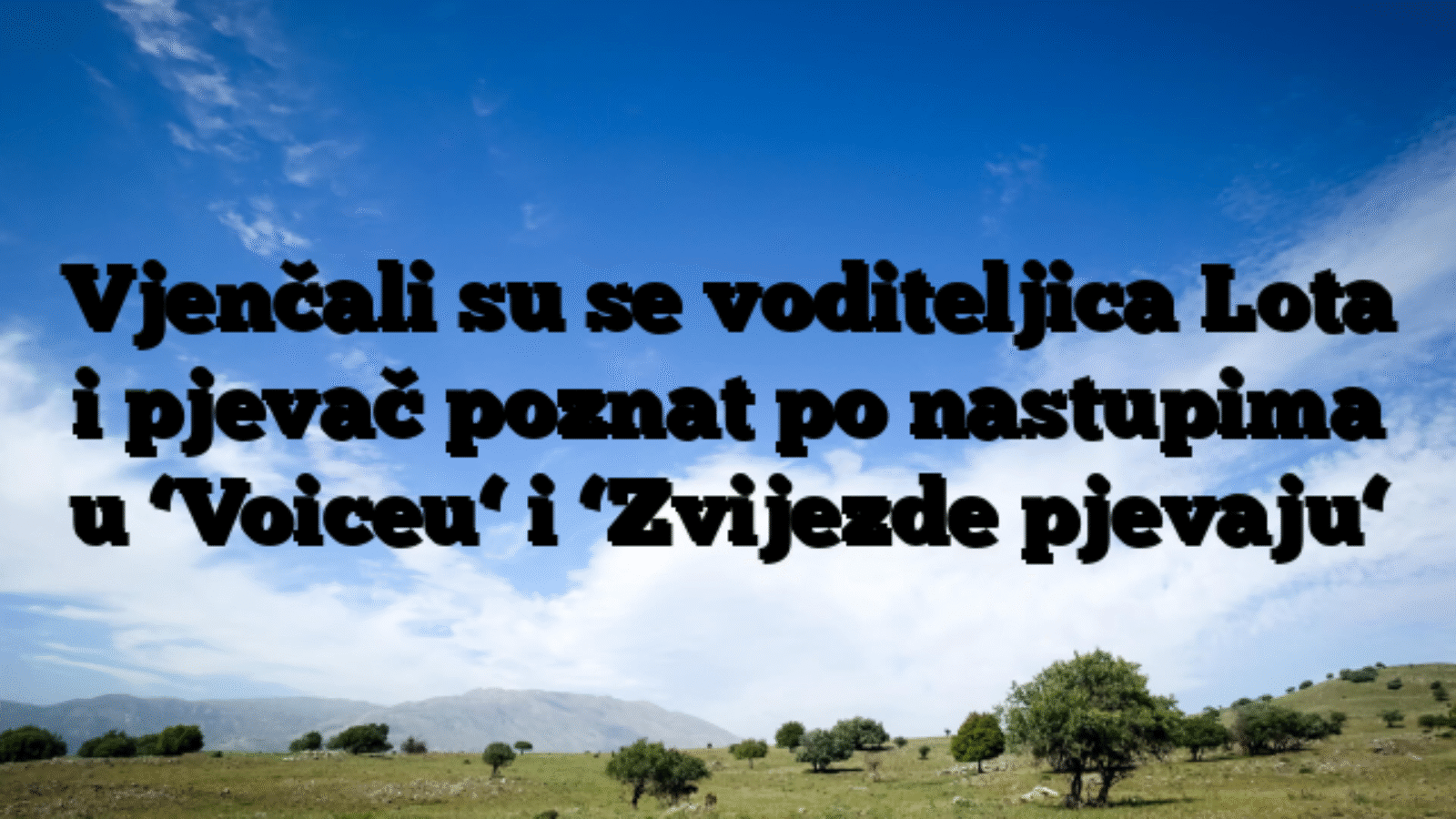 Vjenčali su se voditeljica Lota i pjevač poznat po nastupima u ‘Voiceu‘ i ‘Zvijezde pjevaju‘