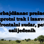 Azerbajdžanac prešao na suprotni trak i izazvao frontalni sudar, pet ozlijeđenih
